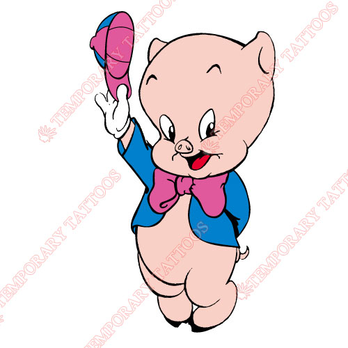 Porky Pig Customize Temporary Tattoos Stickers NO.685